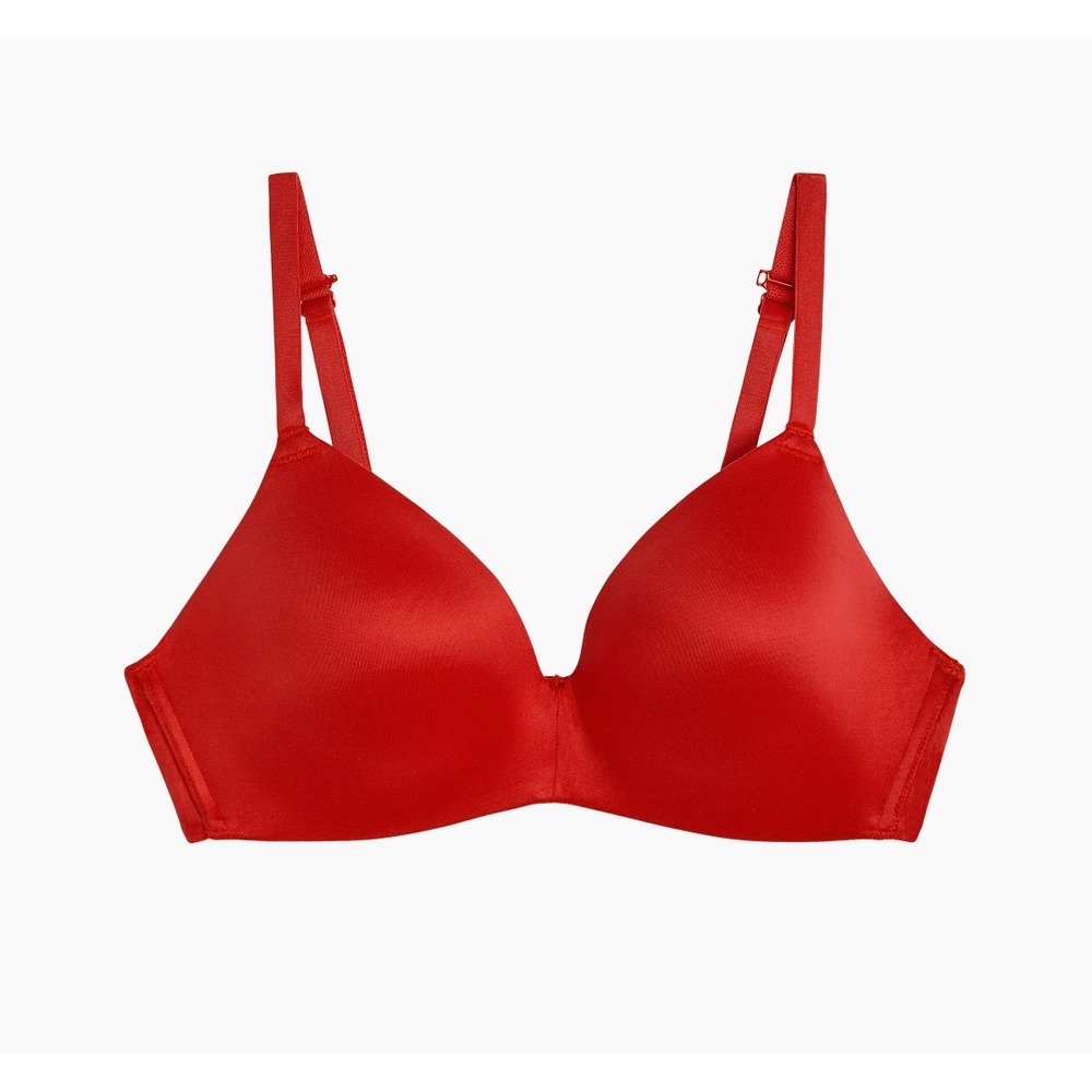 B.tempt'd by Wacoal Future Foundation Wire Free Bra Red 956281 Womens 32DD NEW